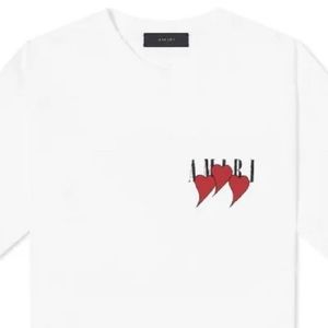 SOLD🎉🎉🎉Mens Amiri Heart T shirt New Design Logo Size M